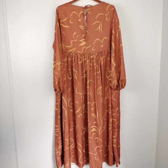 🆕 NAP Loungewear Art Print Maxi Dress in Cloud Track - Picture 10 of 13